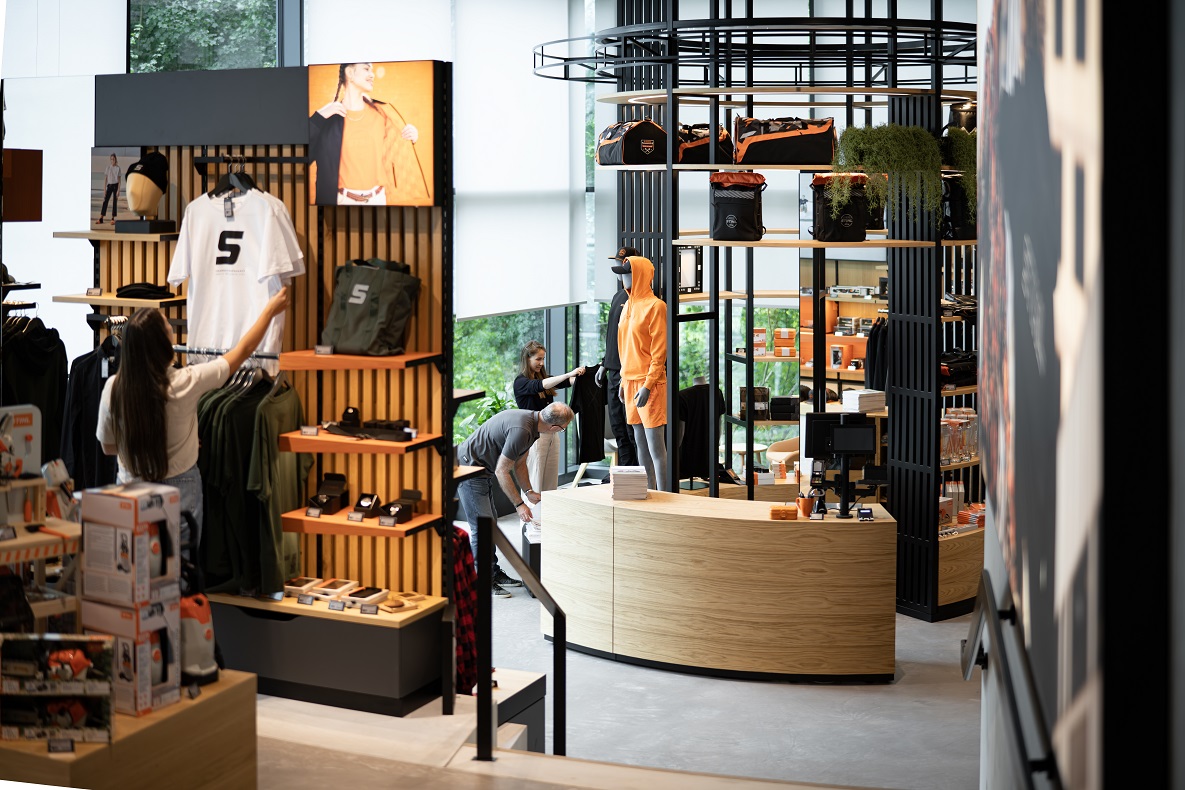 Markenshop in der STIHL Markenwelt